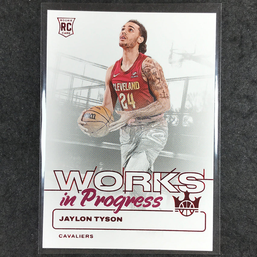 2024-25 Court Kings JAYLON TYSON Works In Progress Rookie Ruby 54/149 #3