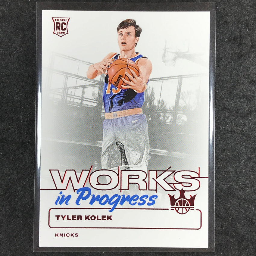 2024-25 Court Kings TYLER KOLEK Works In Progress Rookie Ruby 135/149 #12