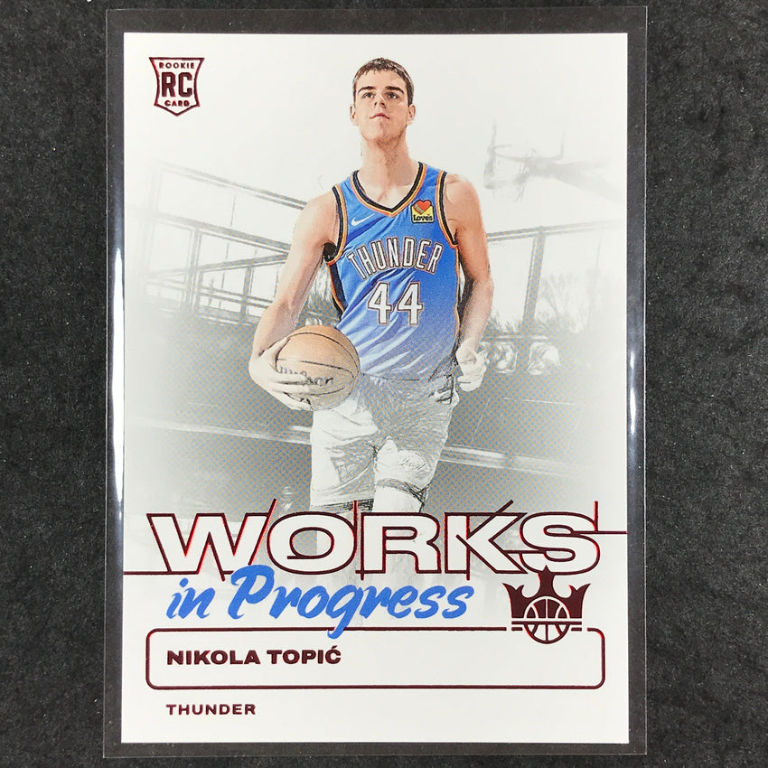 2024-25 Court Kings NIKOLA TOPIC Works In Progress Rookie Ruby 3/149 #16