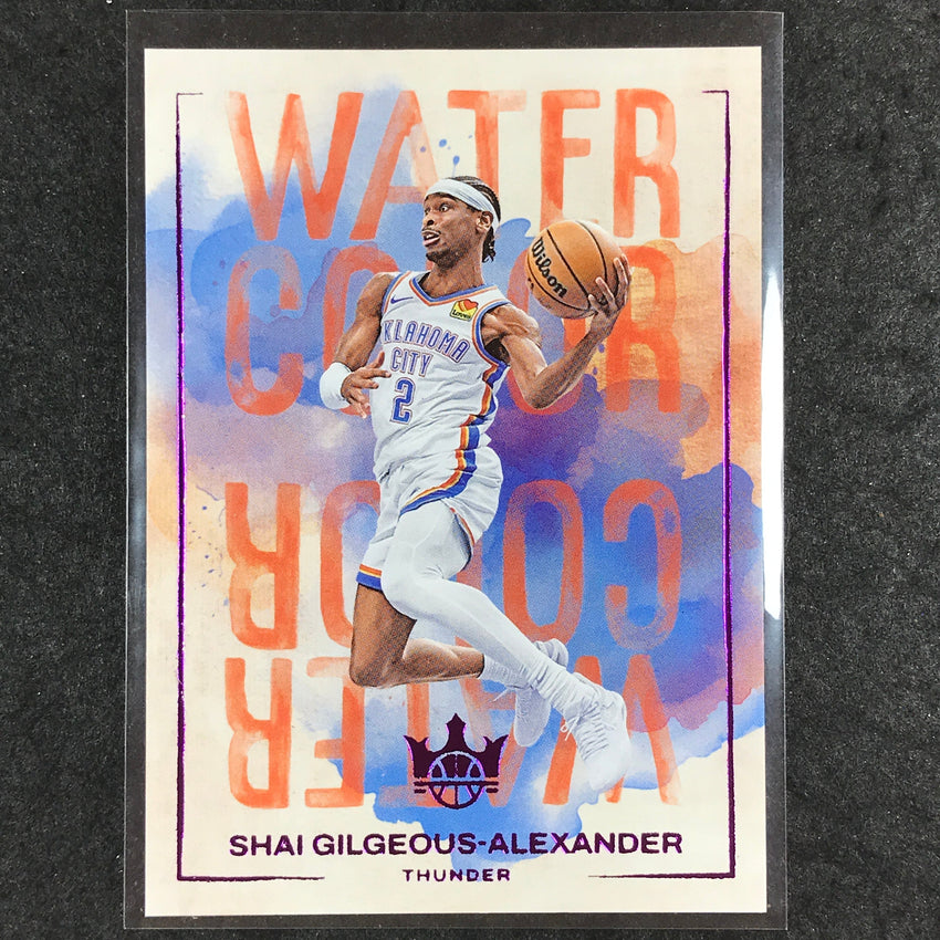2024-25 Court Kings SHAI GILGEOUS-ALEXANDER Water Color Pink 53/99 #3
