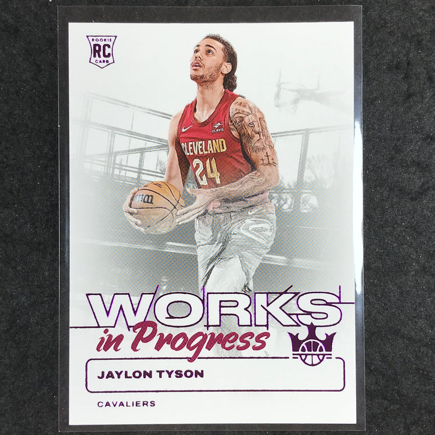 2024-25 Court Kings JAYLON TYSON Works In Progress Rookie Pink 5/99 #3