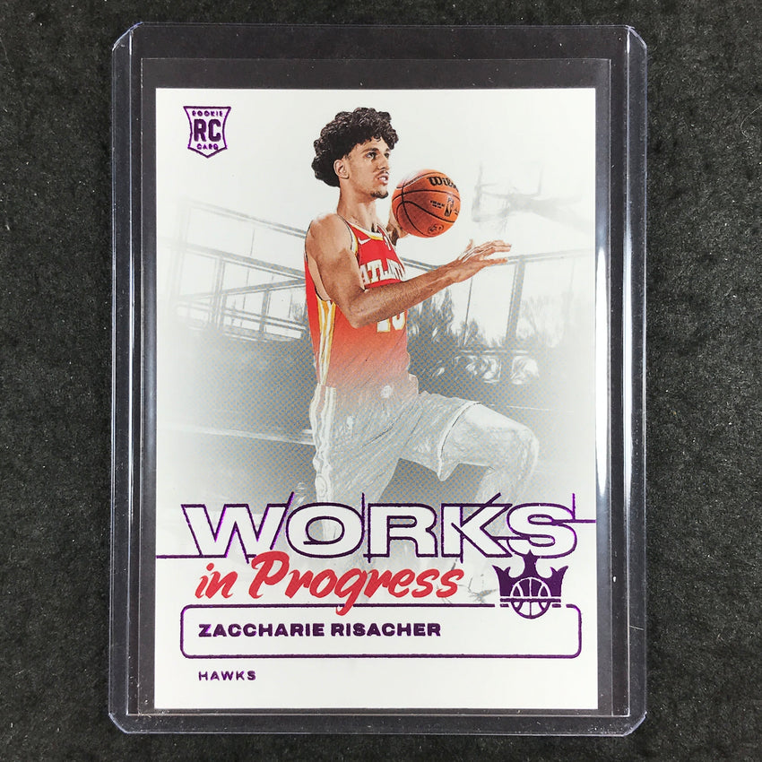 2024-25 Court Kings ZACCHARIE RISACHER Works In Progress Rookie Pink 98/99 #7