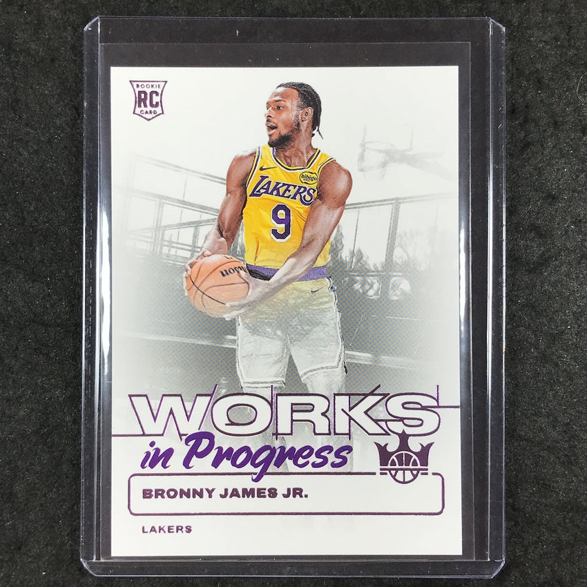 2024-25 Court Kings BRONNY JAMES JR. Works In Progress Rookie Violet 33/49 #10