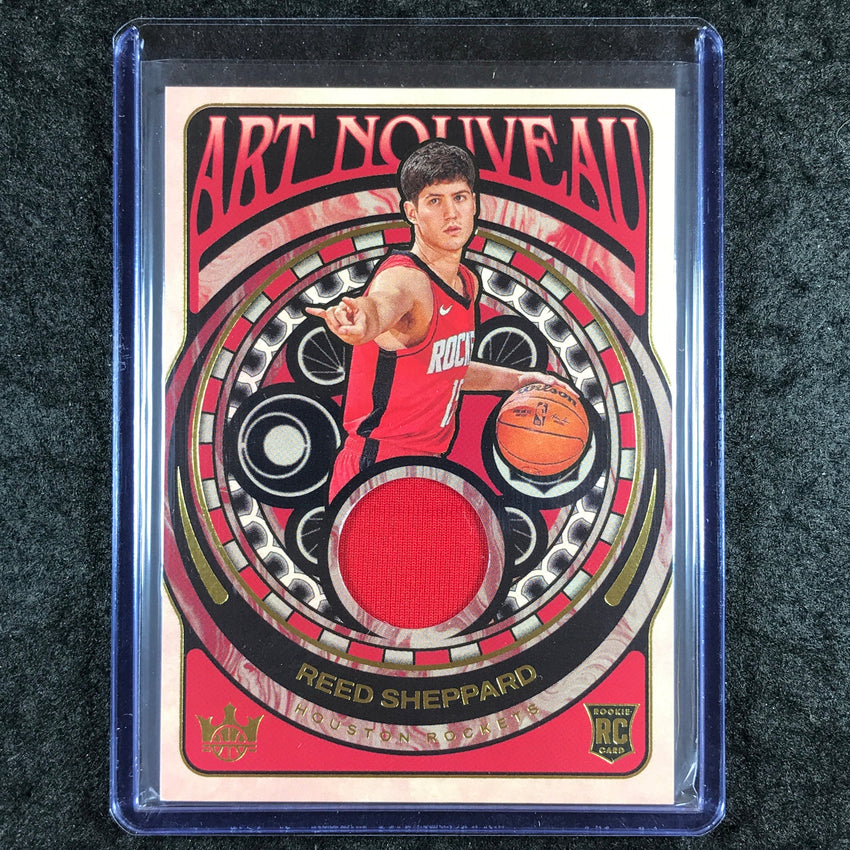 2024-25 Court Kings REED SHEPPARD Art Nouveau Rookie Jersey Relic #RDS