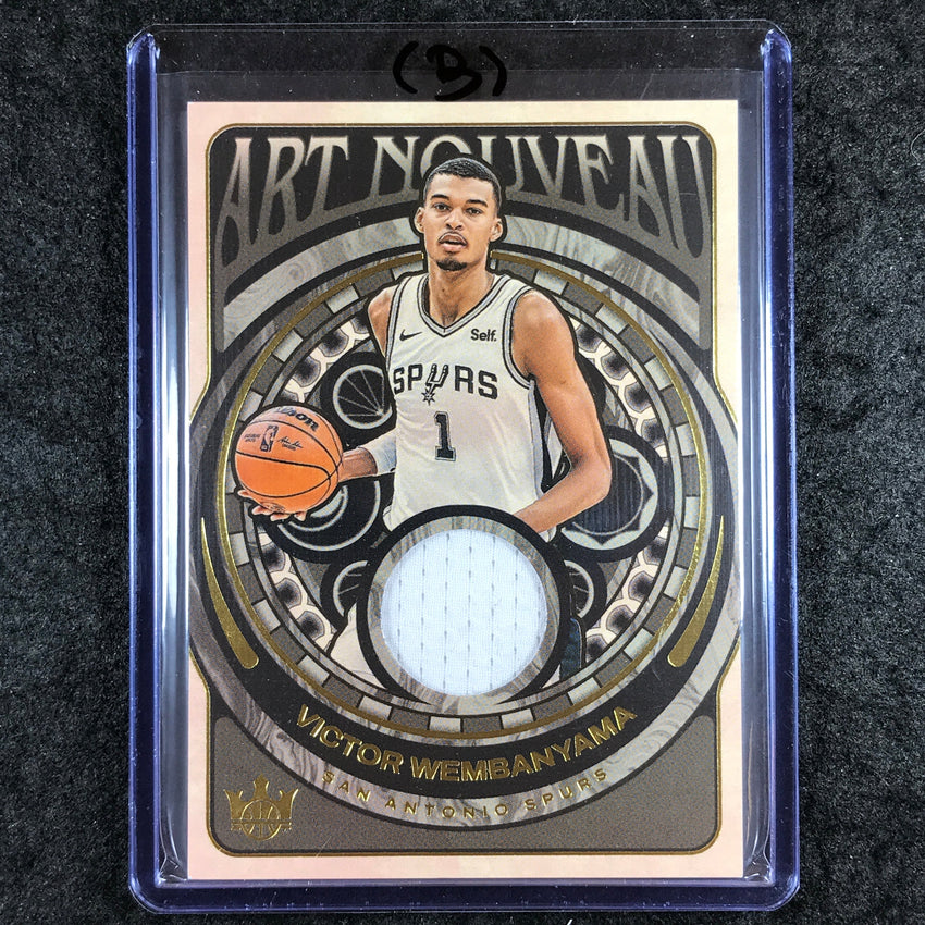 2024-25 Court Kings VICTOR WEMBANYAMA Art Nouveau Jersey Relic #VWY (B)