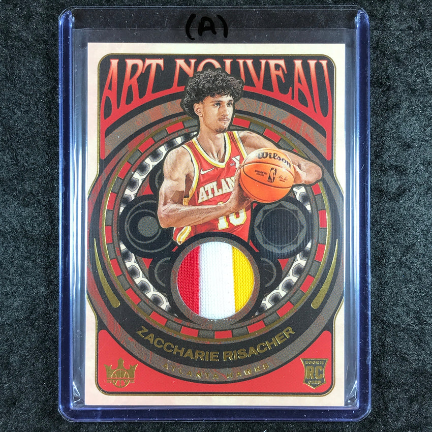 2024-25 Court Kings ZACCHARIE RISACHER Art Nouveau Rookie Patch Relic #ZCR (A)