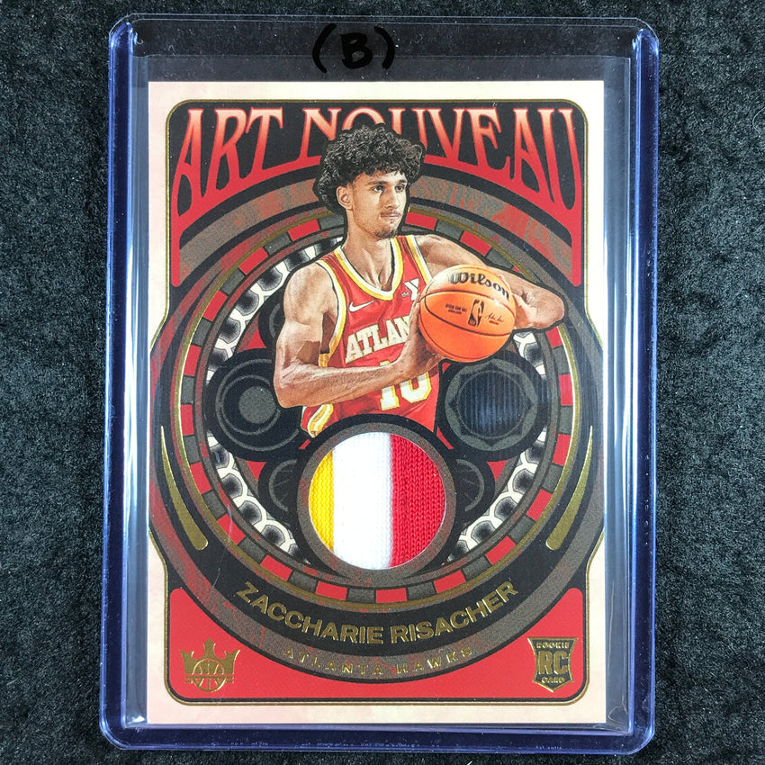 2024-25 Court Kings ZACCHARIE RISACHER Art Nouveau Rookie Patch Relic #ZCR (B)