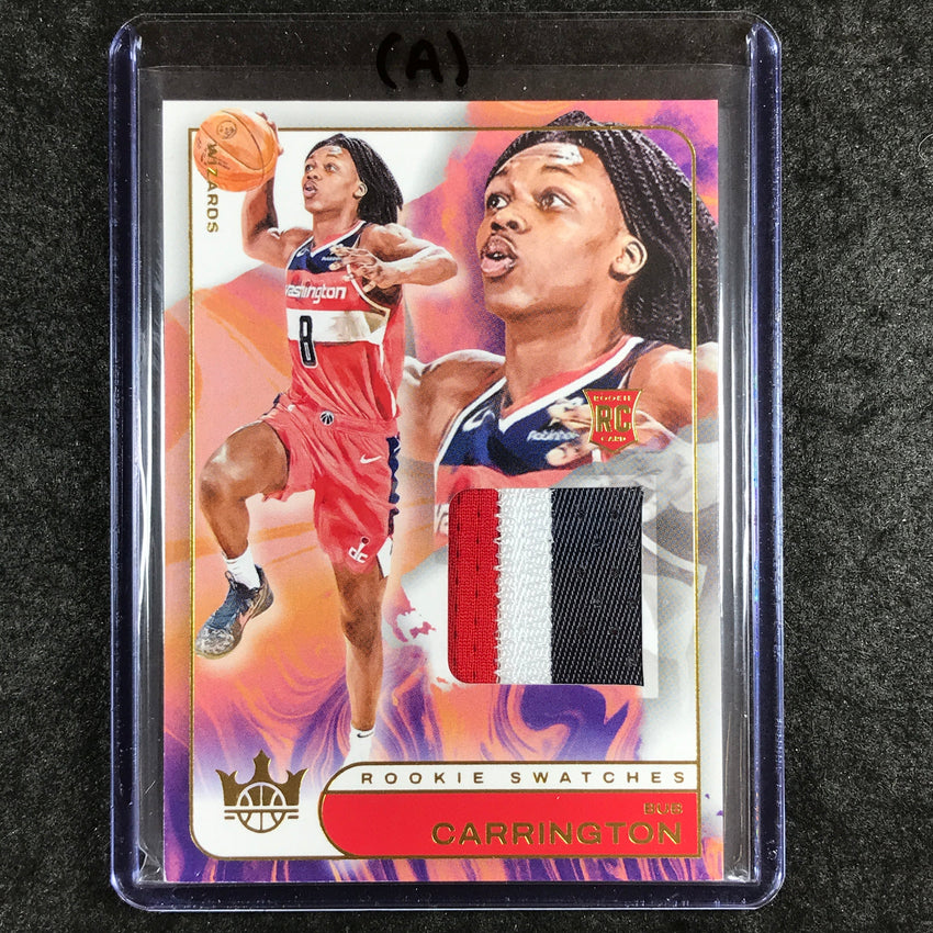 2024-25 Court Kings BUB CARRINGTON Rookie Swatches Patch Relic #BCG (A)