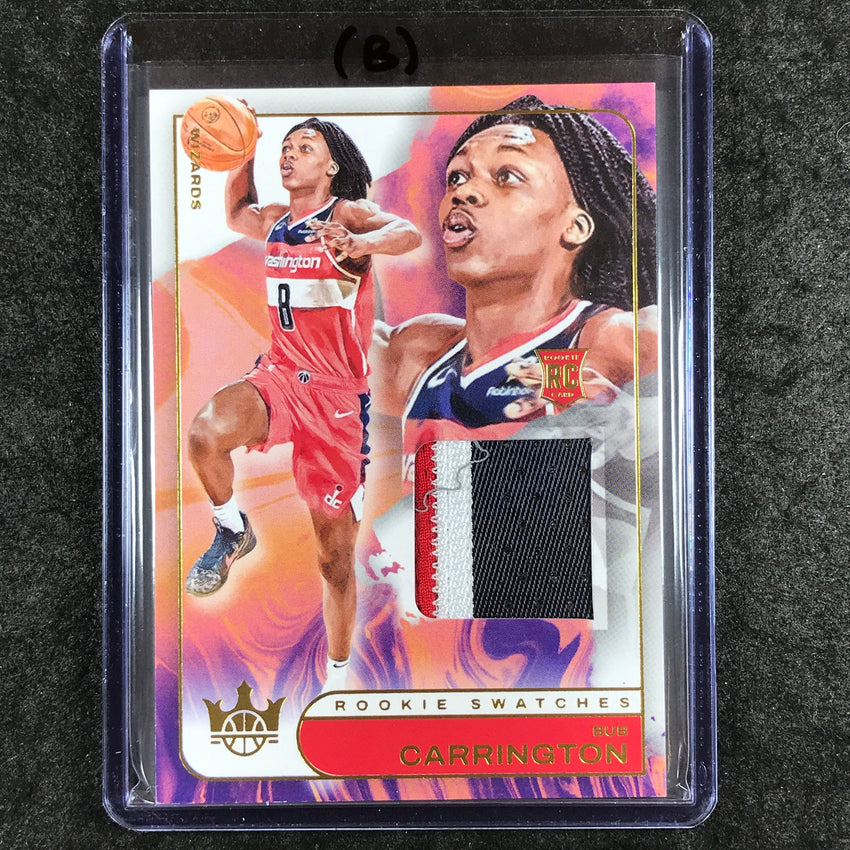 2024-25 Court Kings BUB CARRINGTON Rookie Swatches Patch Relic #BCG (B)