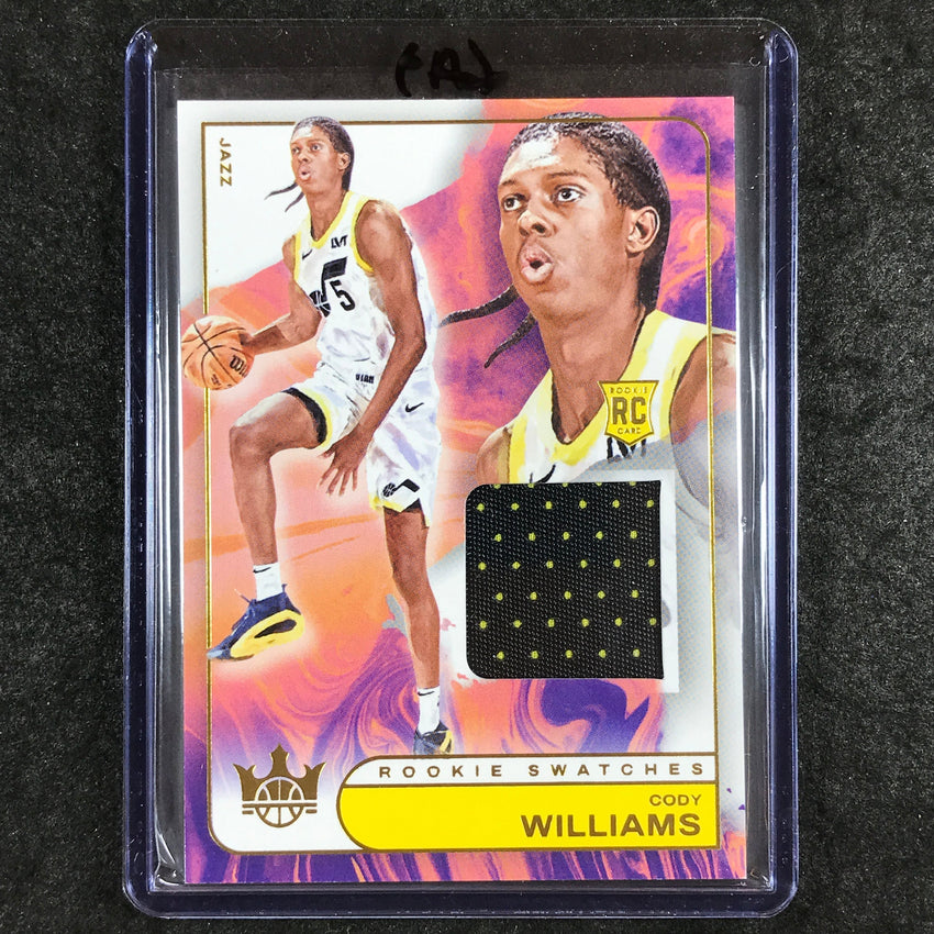 2024-25 Court Kings CODY WILLIAMS Rookie Swatches Jersey Relic #CDW (A)