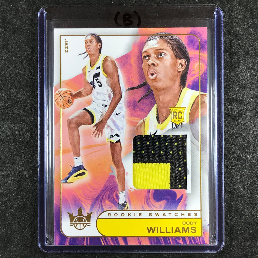 2024-25 Court Kings CODY WILLIAMS Rookie Swatches Patch Relic #CDW (B)