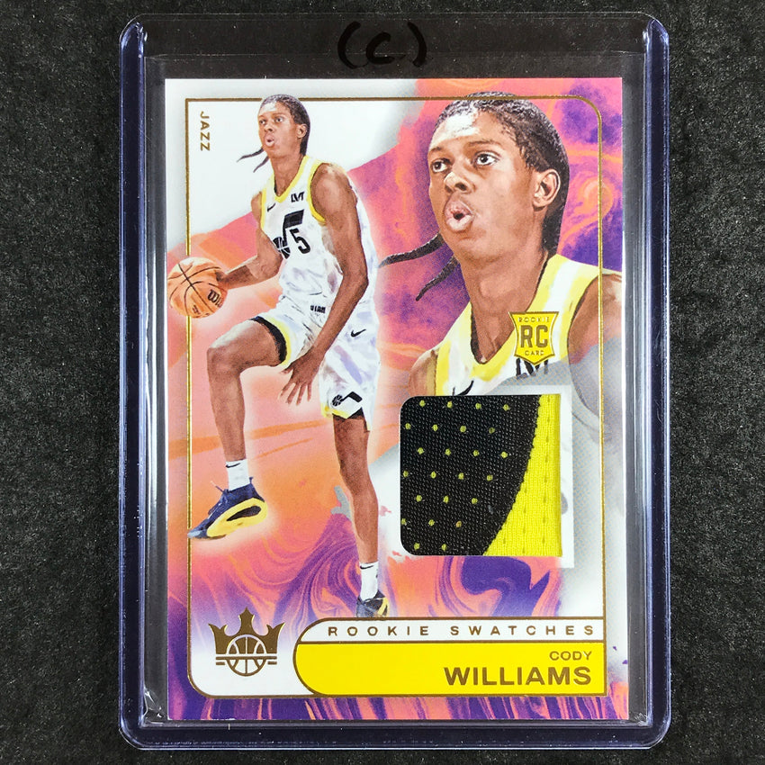 2024-25 Court Kings CODY WILLIAMS Rookie Swatches Patch Relic #CDW (C)