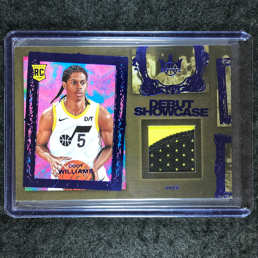2024-25 Court Kings CODY WILLIAMS Debut Showcase Rookie Patch Sapphire 15/25