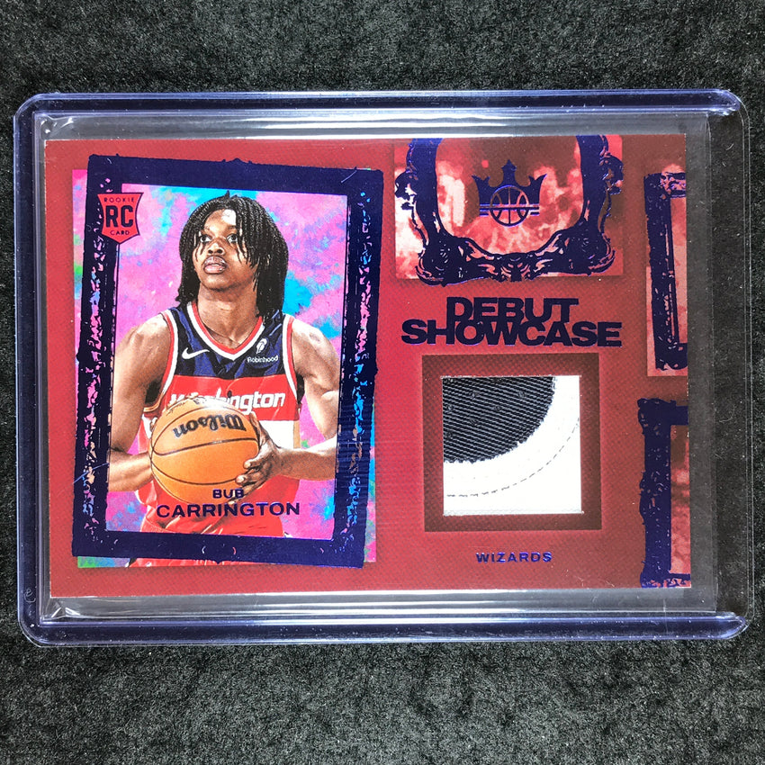 2024-25 Court Kings BUB CARRINGTON Debut Showcase Rookie Patch Sapphire 8/25