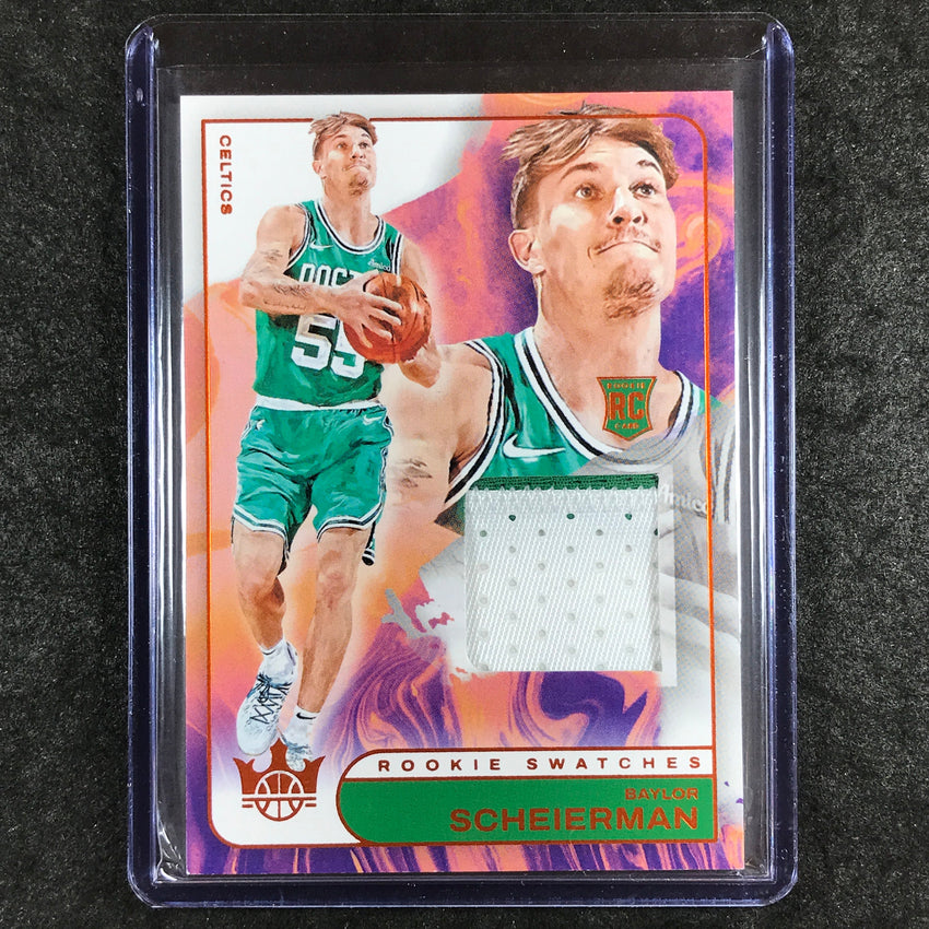 2024-25 Court Kings BAYLOR SCHEIERMAN Rookie Swatches Patch Amber 48/49