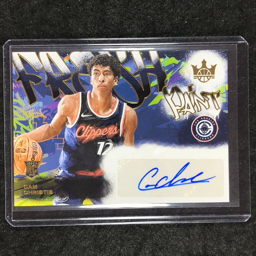 2024-25 Court Kings CAM CHRISTIE Fresh Paint Rookie Auto Base 28/125