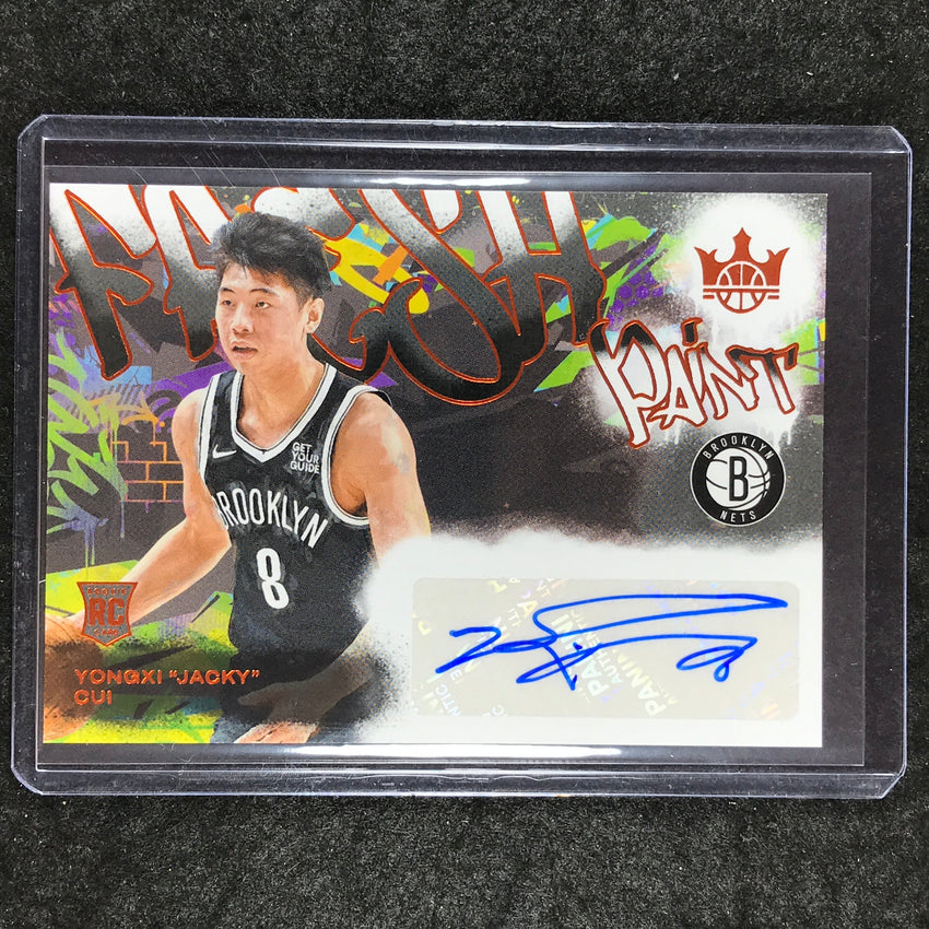 2024-25 Court Kings YONGXI "JACKY" CUI Fresh Paint Rookie Auto Amber 74/75