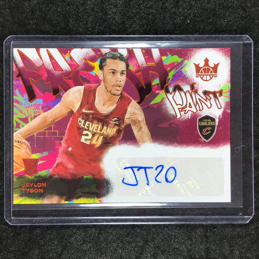 2024-25 Court Kings JAYLON TYSON Fresh Paint Rookie Auto Amber 43/75