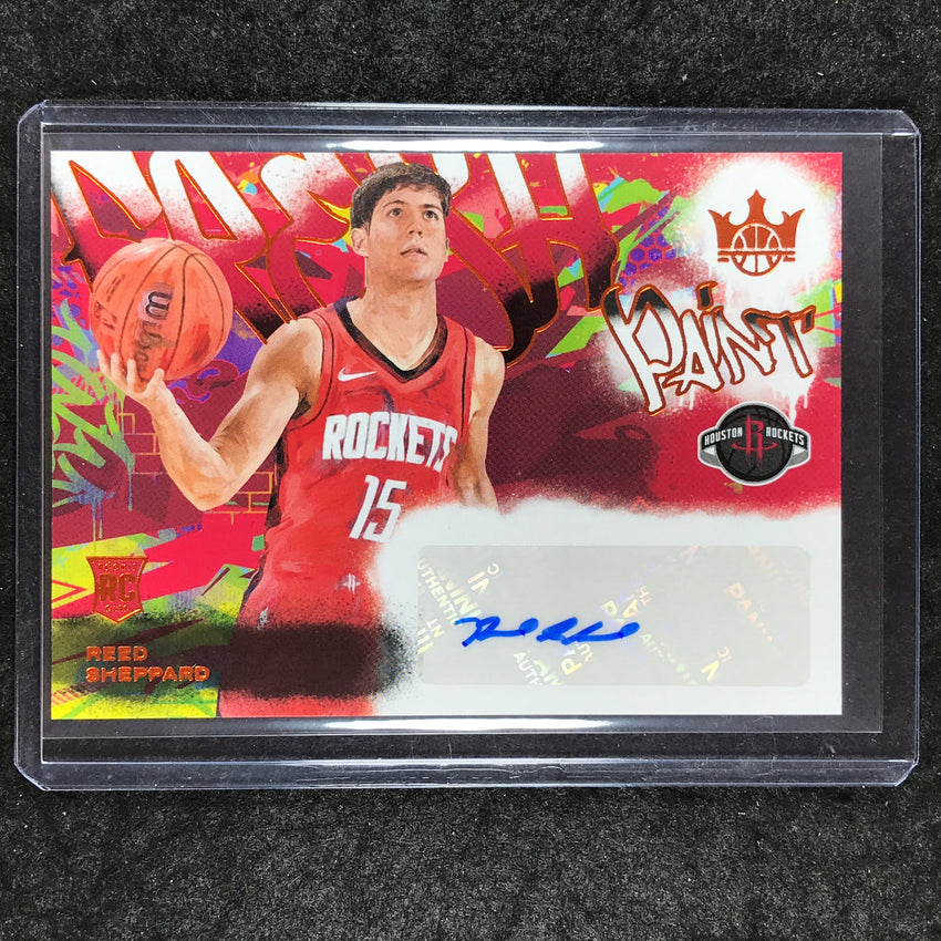 2024-25 Court Kings REED SHEPPARD Fresh Paint Rookie Auto Amber 63/75