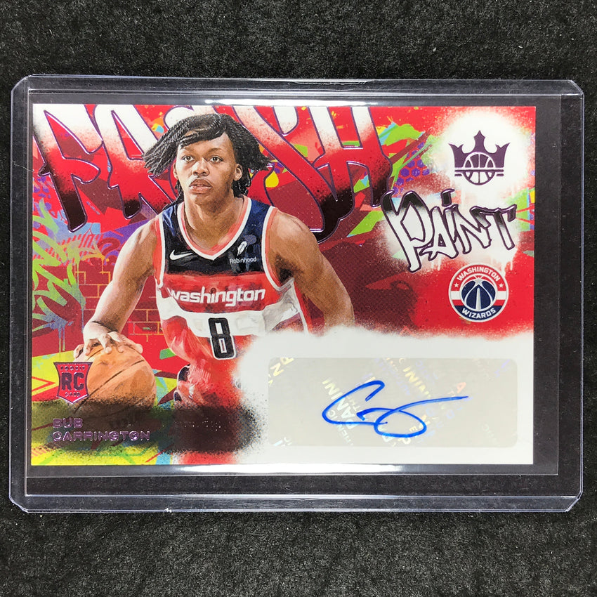 2024-25 Court Kings BUB CARRINGTON Fresh Paint Rookie Auto Violet 37/49