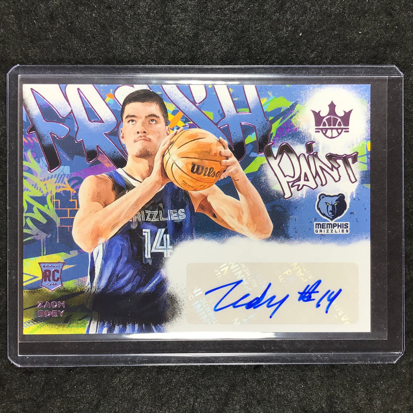 2024-25 Court Kings ZACH EDEY Fresh Paint Rookie Auto Violet 26/49