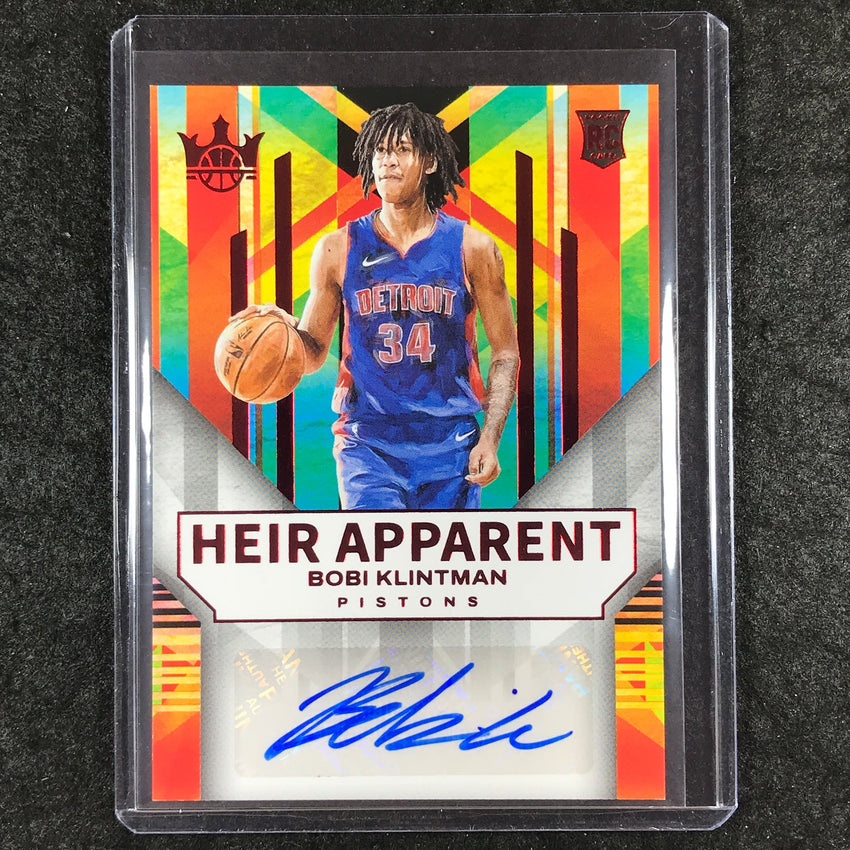 2024-25 Court Kings BOBI KLINTMAN Heir Apparent Rookie Auto Ruby 17/99