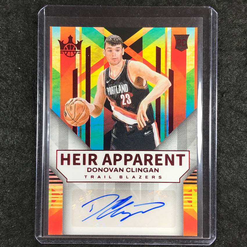 2024-25 Court Kings DONOVAN CLINGAN Heir Apparent Rookie Auto Ruby 59/99