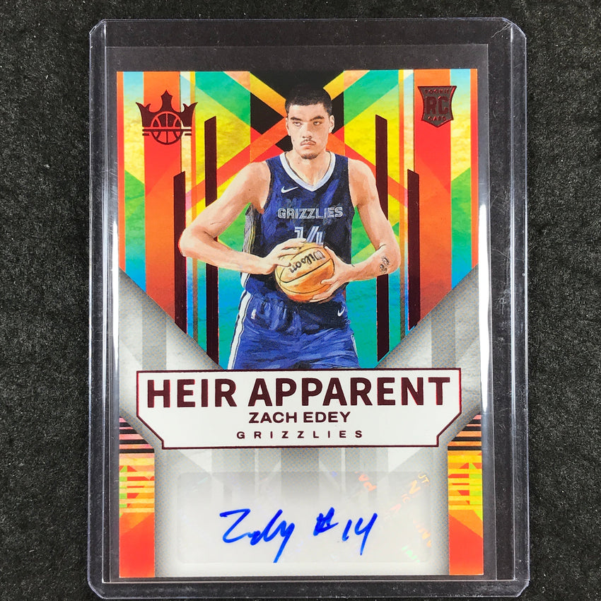 2024-25 Court Kings ZACH EDEY Heir Apparent Rookie Auto Ruby 67/99