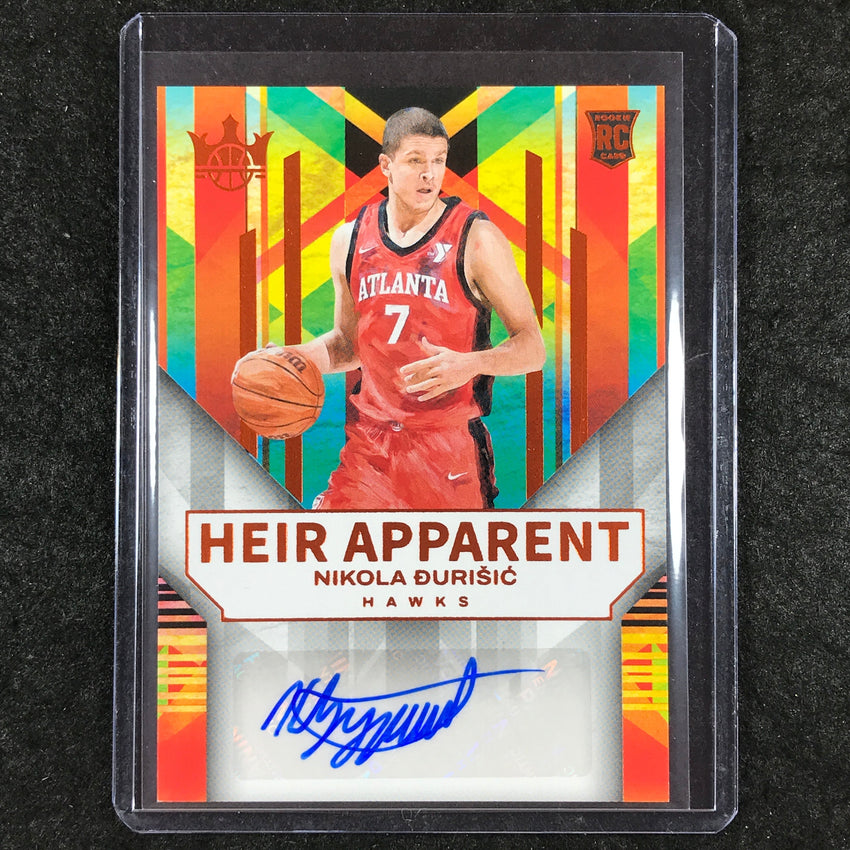 2024-25 Court Kings NIKOLA DURISIC Heir Apparent Rookie Auto Amber 36/75