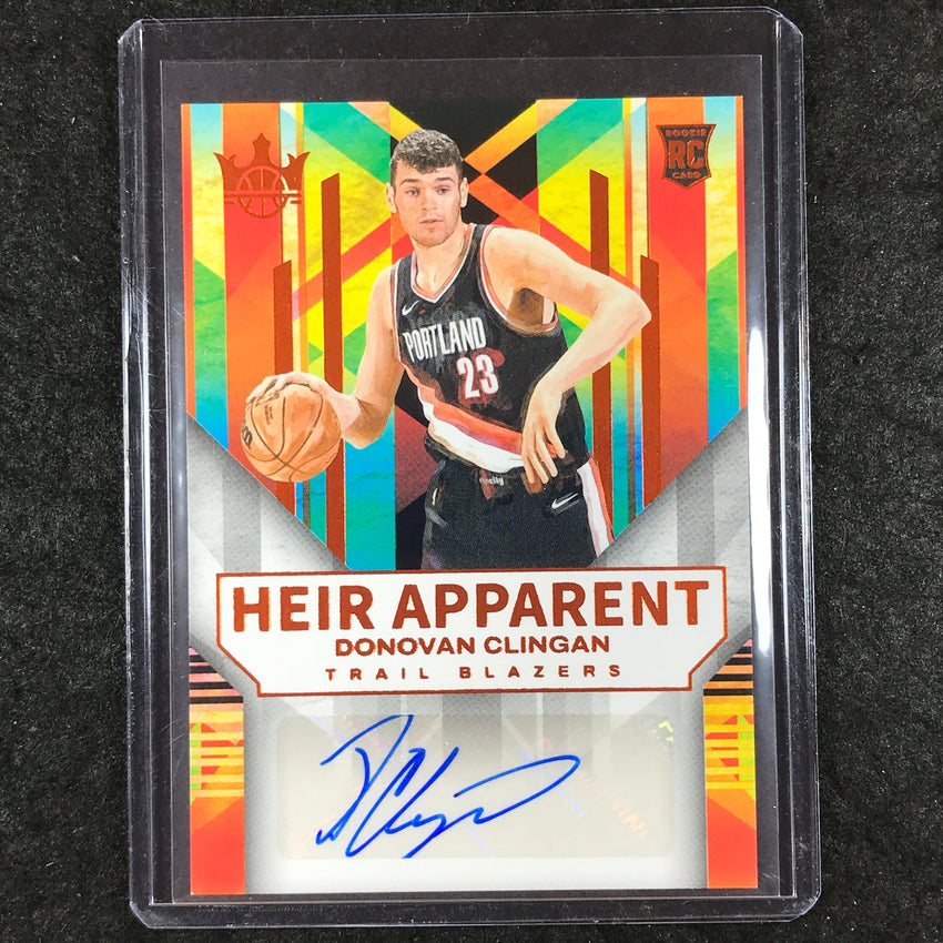 2024-25 Court Kings DONOVAN CLINGAN Heir Apparent Rookie Auto Amber 59/75