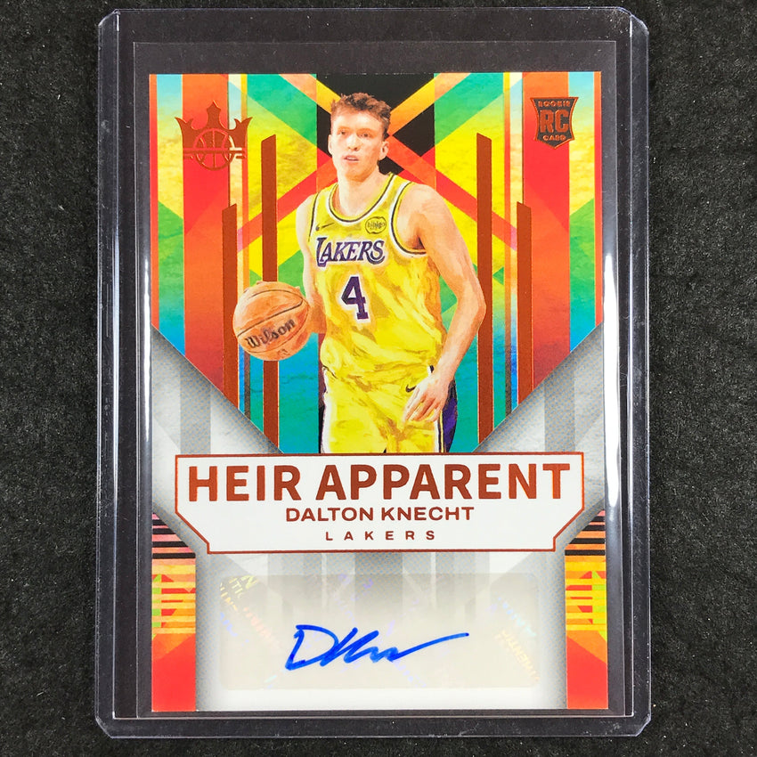 2024-25 Court Kings DALTON KNECHT Heir Apparent Rookie Auto Amber 5/75