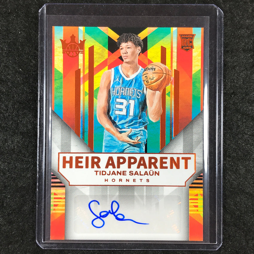 2024-25 Court Kings TIDJANE SALAUN Heir Apparent Rookie Auto Amber 51/75