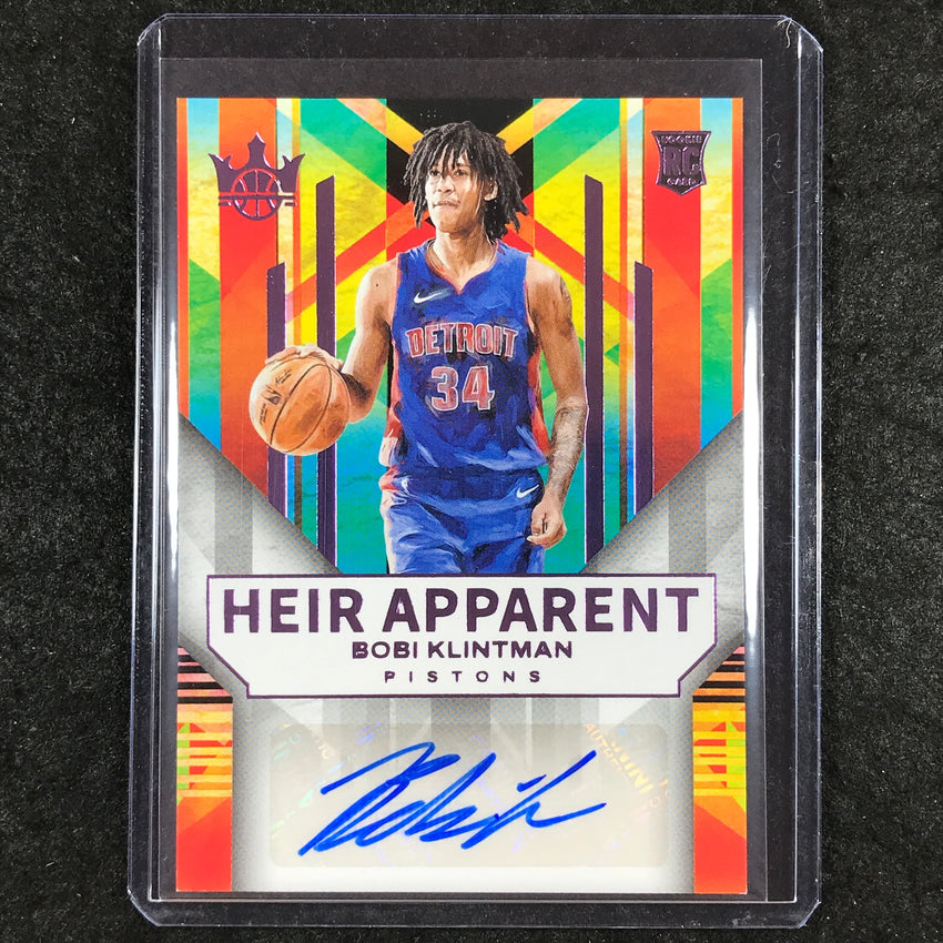 2024-25 Court Kings BOBI KLINTMAN Heir Apparent Rookie Auto Violet 41/49