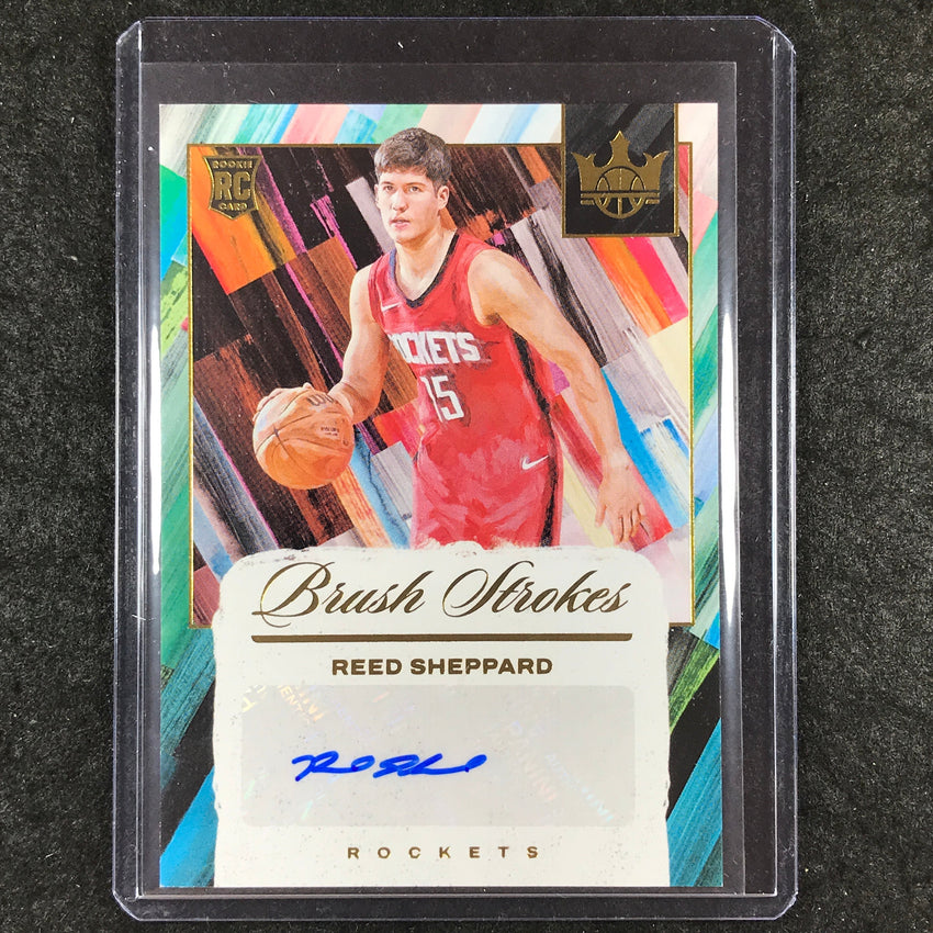 2024-25 Court Kings REED SHEPPARD Brush Strokes Rookie Auto Base 9/75