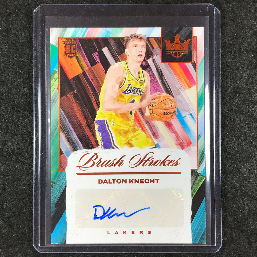 2024-25 Court Kings DALTON KNECHT Brush Strokes Rookie Auto Amber 1/49