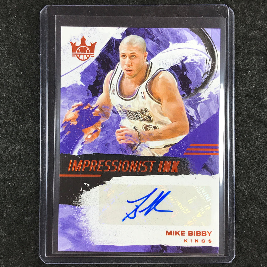 2024-25 Court Kings MIKE BIBBY Impressionist Ink Auto Amber 16/49