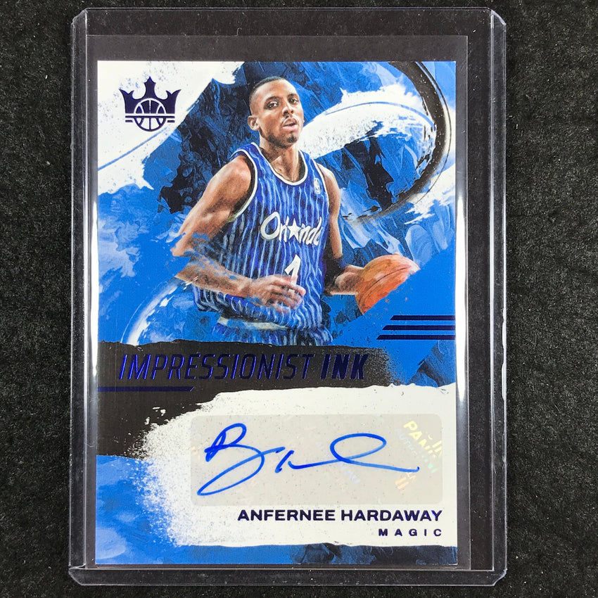 2024-25 Court Kings ANFERNEE HARDAWAY Impressionist Ink Auto Sapphire 25/25
