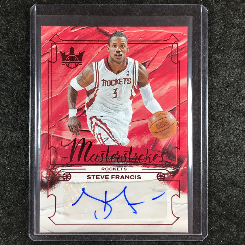 2024-25 Court Kings STEVE FRANCIS Masterstrokes Auto Ruby 57/75