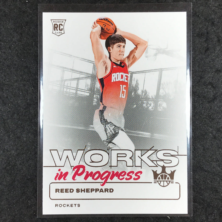 2024-25 Court Kings REED SHEPPARD Works In Progress Rookie Base #8