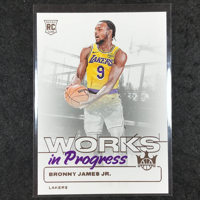 2024-25 Court Kings BRONNY JAMES JR. Works In Progress Rookie Base #10