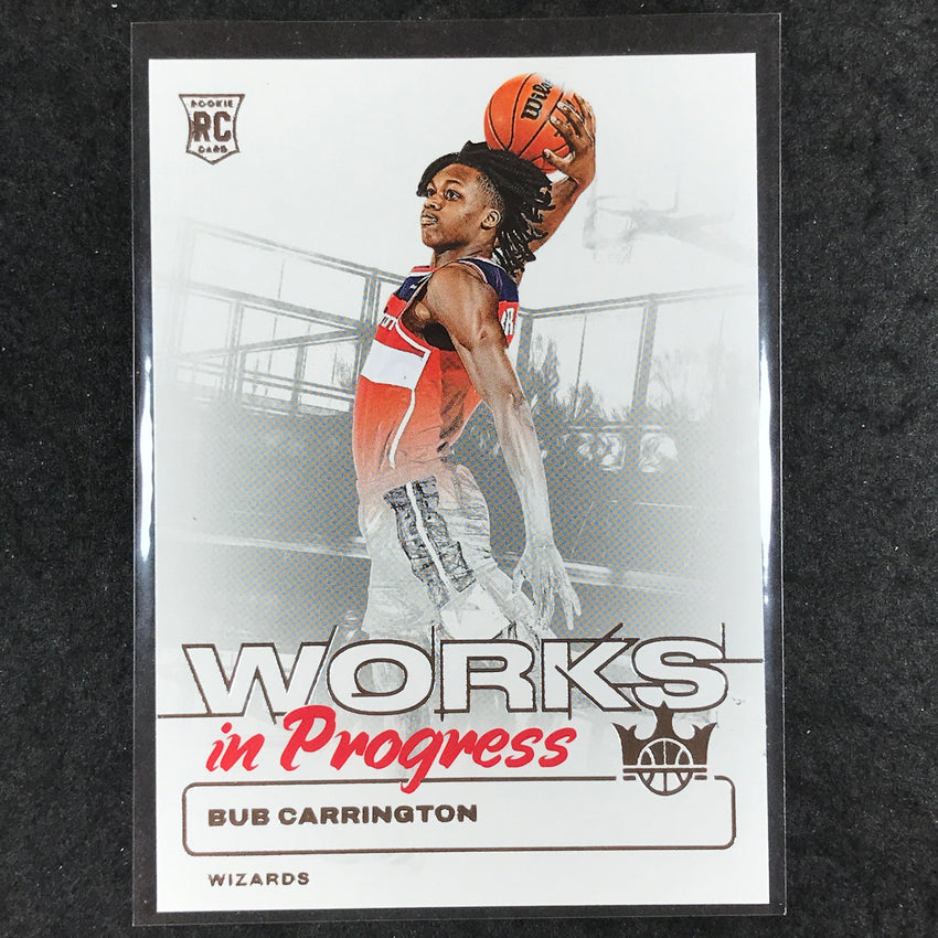2024-25 Court Kings BUB CARRINGTON Works In Progress Rookie Base #17