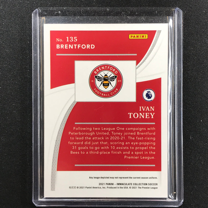 2021 Immaculate Ivan Toney Rookie Base Gold 8/10
