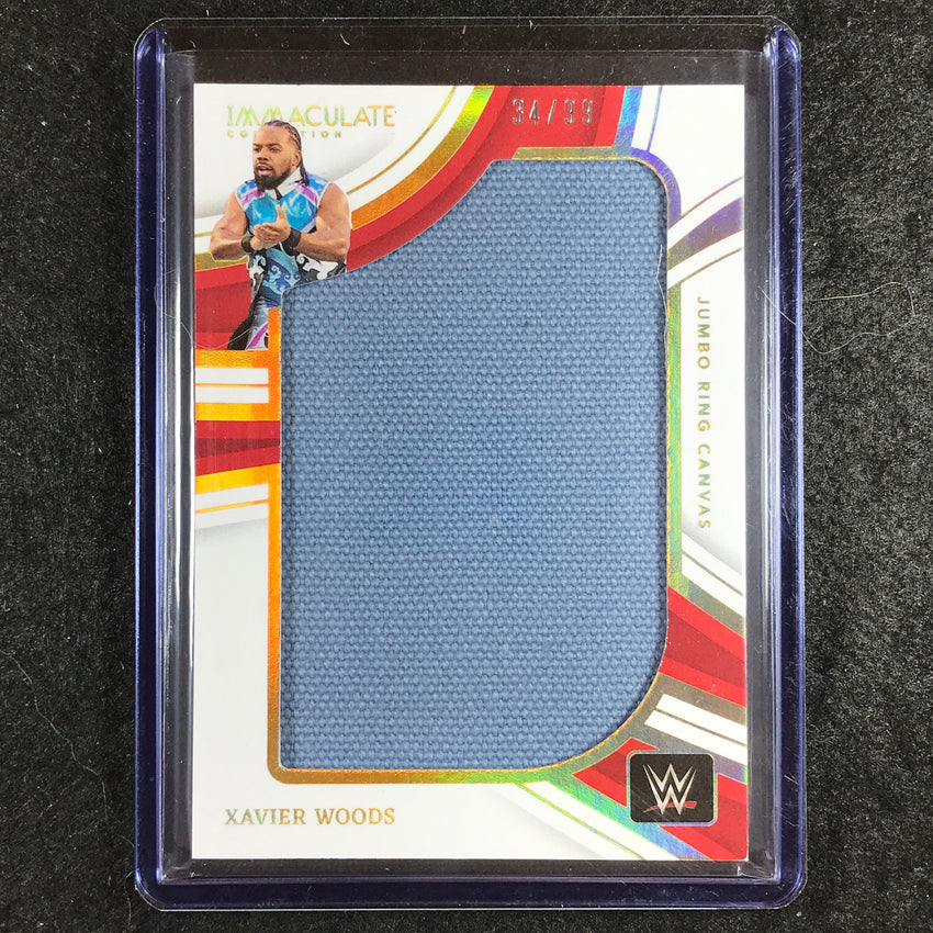 2023 Immaculate WWE XAVIER WOODS Jumbo Memorabilia Ring Canvas Relic 34/99