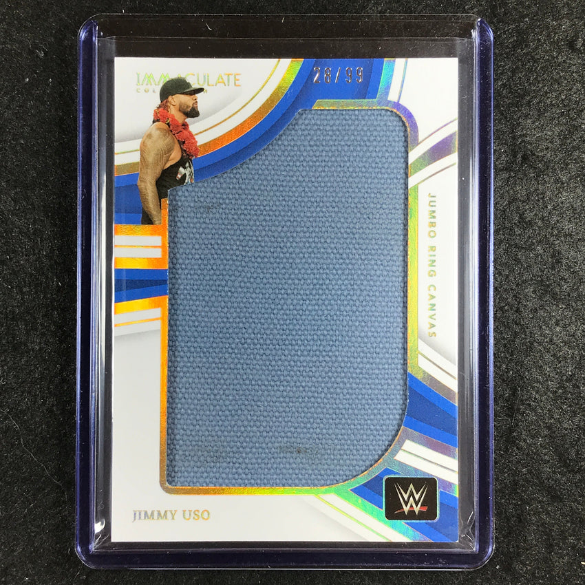 2023 Immaculate WWE JIMMY USO Jumbo Memorabilia Ring Canvas Relic 28/99