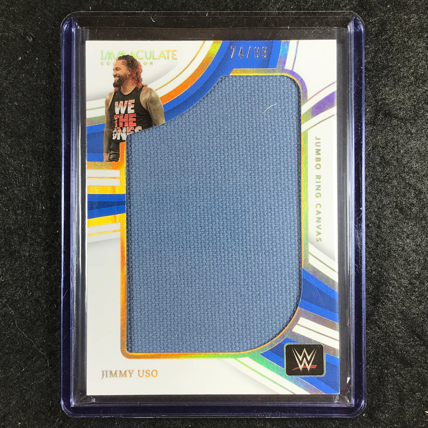 2023 Immaculate WWE JIMMY USO Jumbo Memorabilia Ring Canvas Relic 74/99