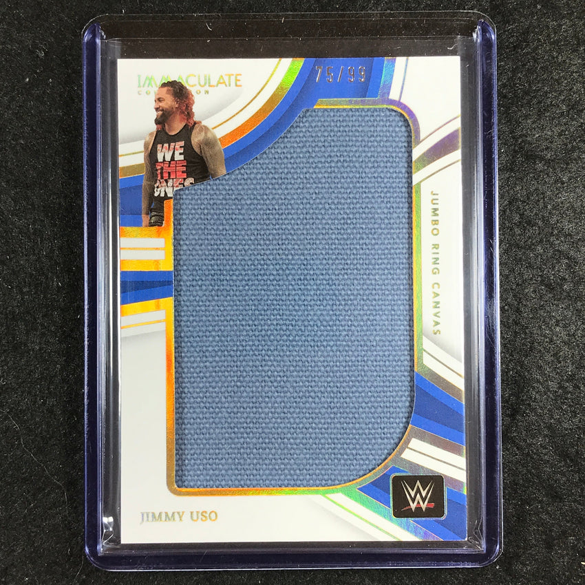 2023 Immaculate WWE JIMMY USO Jumbo Memorabilia Ring Canvas Relic 75/99