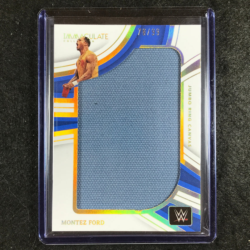 2023 Immaculate WWE MONTEZ FORD Jumbo Memorabilia Ring Canvas Relic 78/99