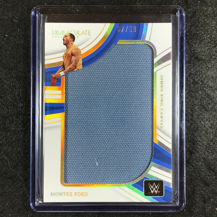 2023 Immaculate WWE MONTEZ FORD Jumbo Memorabilia Ring Canvas Relic 57/99