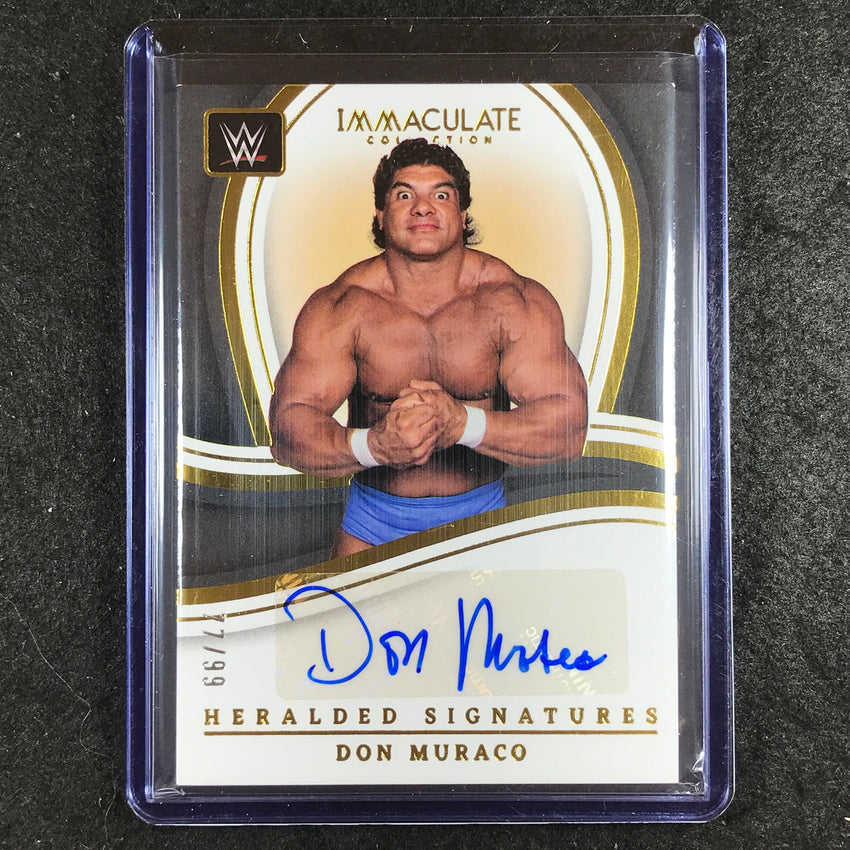 2023 Immaculate WWE DON MURACO Heralded Signatures Auto 77/99