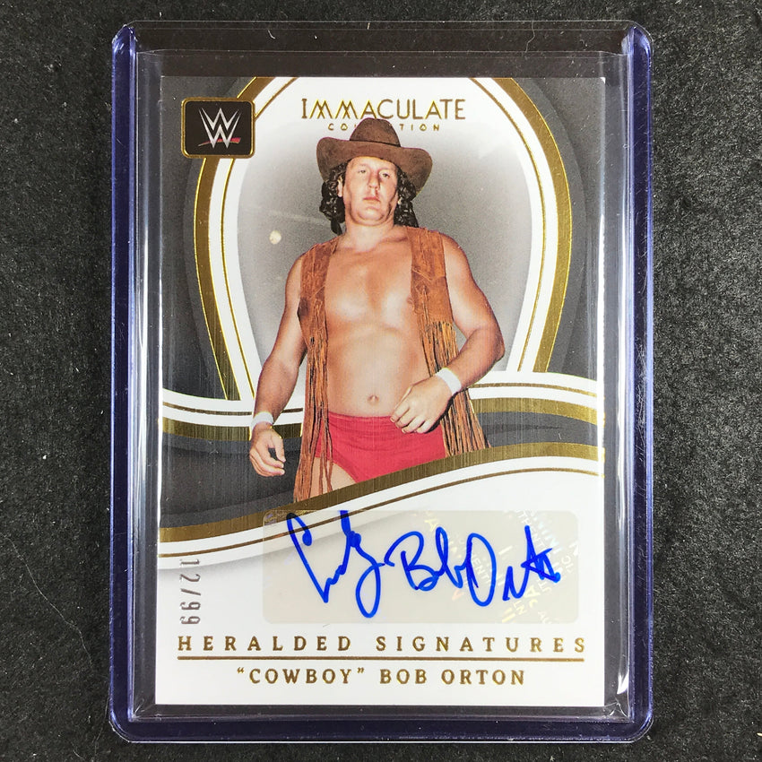 2023 Immaculate WWE COWBOY BOB ORTON Heralded Signatures Auto 12/99